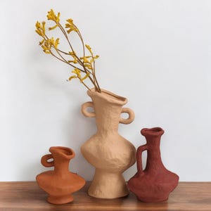 Textured Porcelain Nordic Ceramic Vases, Unique Sculptural Vases, Home Decor