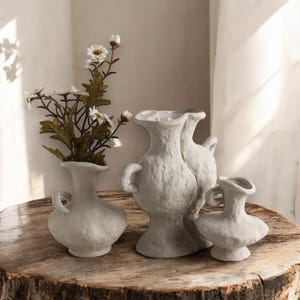 Nordic Ceramic Vases, Unique Sculptural Vases, Home Decor
