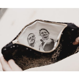 Mother of the Bride Gift  | Mother of the Groom gift | Black Photo Purse