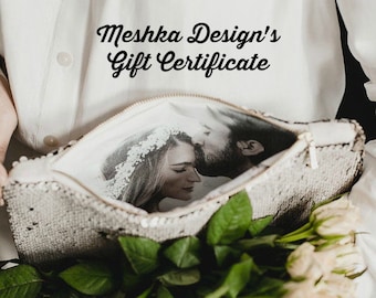 Perfect gift for her, Gift voucher, Instant Gift Certificate at Meshka Design