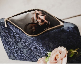 Navy blue purse, Mother of the bride gift, Gift for Mother of the groom