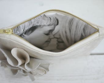 Regalo per la madre dello sposo / Pochette fotografica / Borsa fotografica / Regalo per la mamma dello sposo / Borsa fotografica / Regalo personalizzato per lei / Borsa nuziale