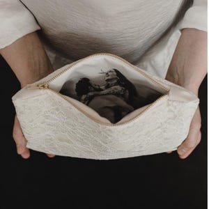 Bridal Lace Clutch: Personalized Keepsake Gift for Bride