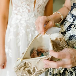 Borsa da sera con perline, regalo personalizzato per la mamma della sposa, pochette da matrimonio, regalo ricordo personalizzato, borsa per eventi formali, regalo di anniversario, regalo speciale