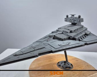 Star Wars Imperial II Star Destroyer – 53 cm 3D-geprint model – Schaal 1:3000 – Door fans gemaakt