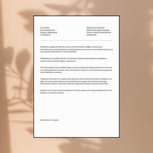 Cover letter
