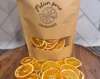 Dehydrated Orange Slices (30+ slices): Garnish, Teas, Decor, Snack, Crafts