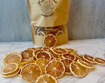 Dehydrated Lemon Slices (40+pcs): Cocktail Garnish, Tea Infusion