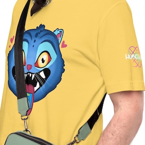 Kpop Demon Hunters Unisex T-Shirt with Derpy Tiger and Sussy Bird