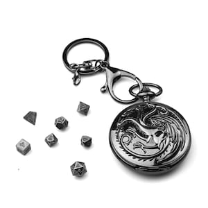 ターガリエン家 | 6cm | 金属製 | キーホルダー型サイコロ | ゲーム・オブ・スローンズ