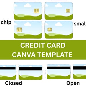 Credit Card Skin Template | Card Cover SVG & Sticker Template | Credit Card Wrap for Cricut and  Silhouette | EBT Card Cover DXF