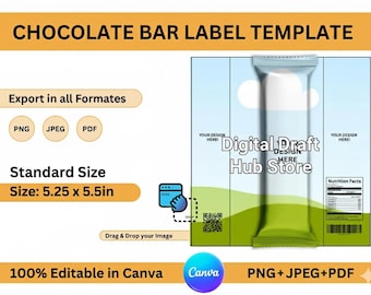Schokoladenbar Vorlage Bundle, Schokolade Wrapper Etikettenvorlage, Candy Bar Wrapper, Party Favors