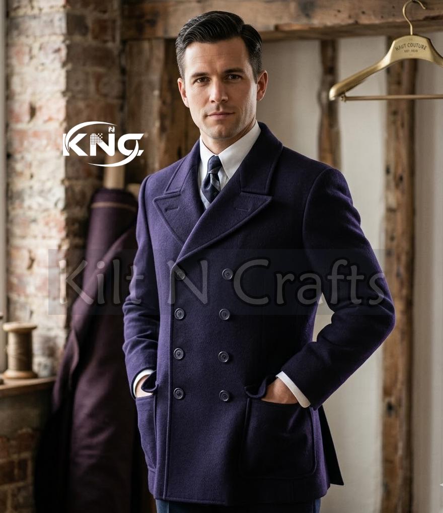 Vintage 1930s Double Breasted Navy Overcoat - Etsy