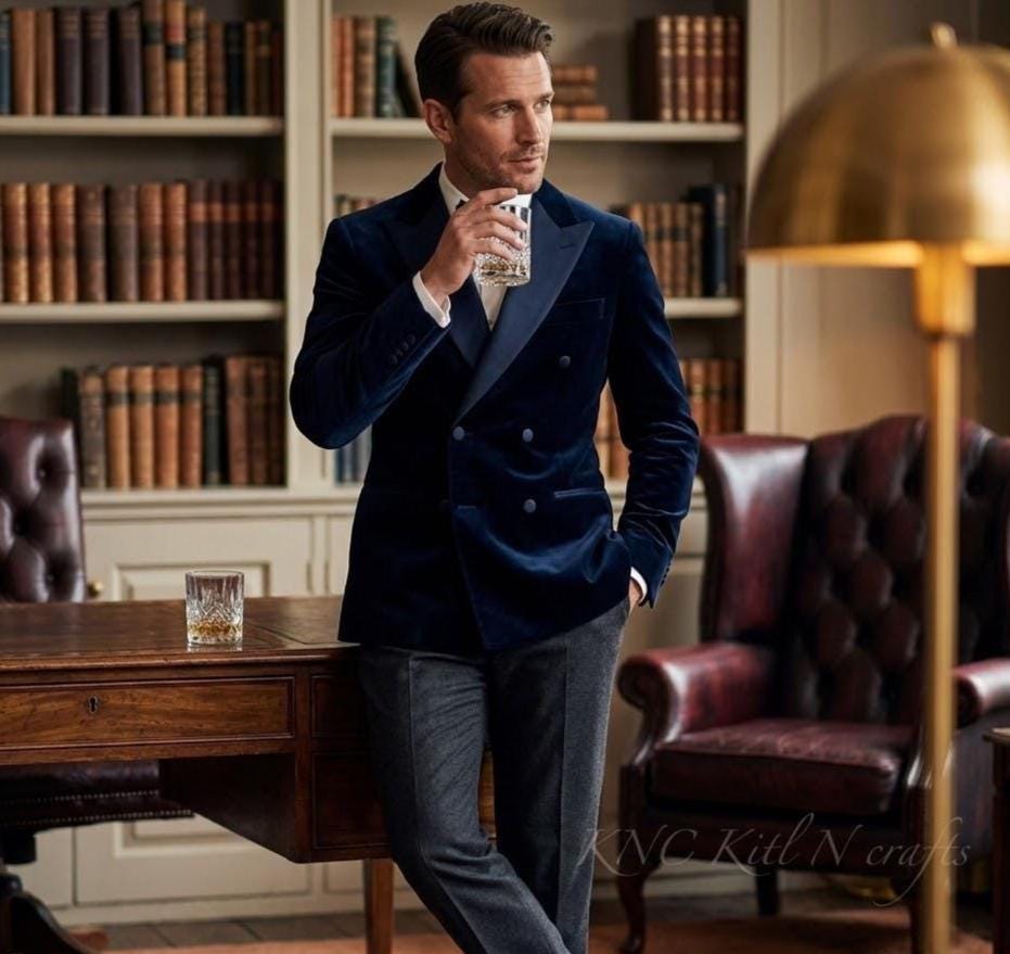 Navy Double Breasted Blazer - Etsy