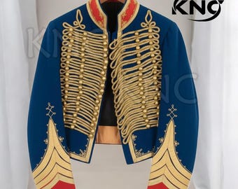 Hussar Dolman Jacket Napoleonic Military Tunic Pelisse Style Jimi Hendrix Inspired Uniform