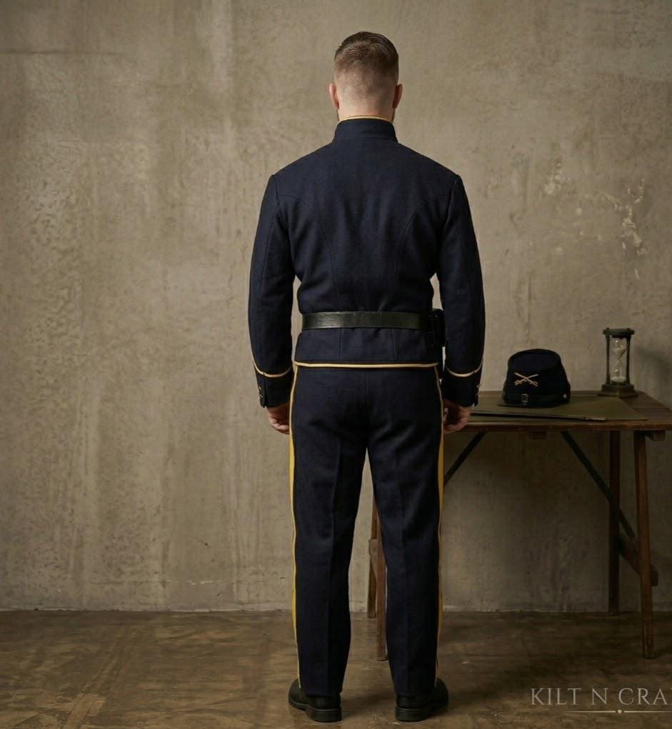 Auriform Shell Civil War Union Cavalry Shell Jacket – Blue Wool Military Uniform ...