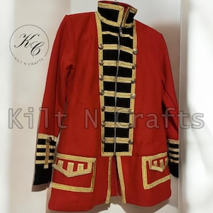 Steampunk Military Hussar Jacket Artillery Tunic | Drummer Coat | Vintage-Inspired Uniform | Cosplay & Costume Apparel