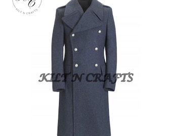 Antique WW1 US Army Wool Trench Coat - M1917 Greatcoat - 42