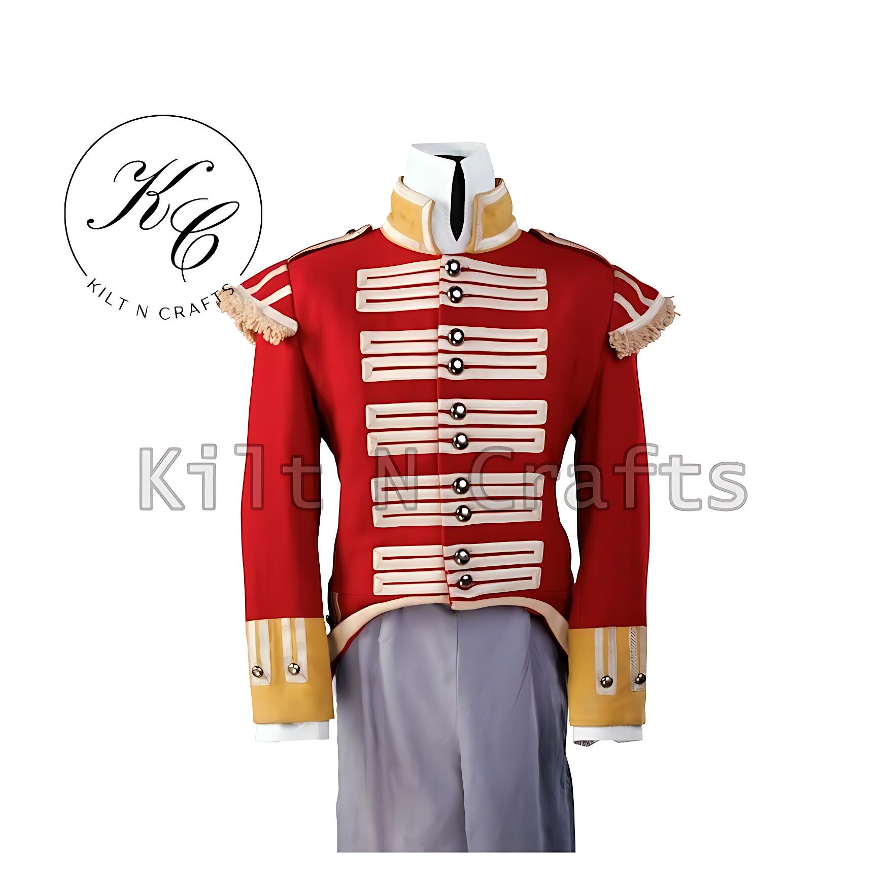 open lace back dress Original British Pre-WWI 8th Territorial Battalion Royal Scots Scarlet   International Military Antiques
