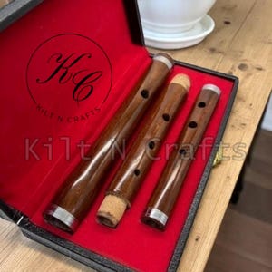 Handmade Rosewood Flute | Natural Finish Wooden Flute | Tuned Folk Instrument | Celtic, Indian, Meditation, Gift for Music Lover