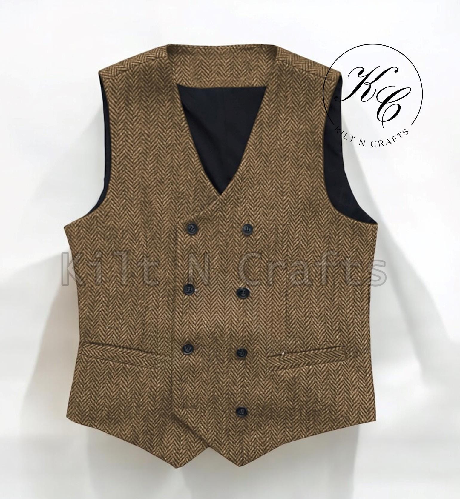 Gilet Tweed - Etsy