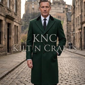 Chesterfield Coat With Velvet Collar - Etsy