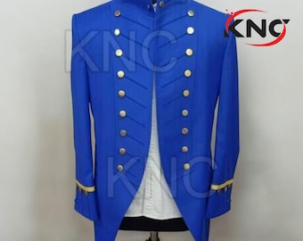 Men's Military Tailcoat Jacket: Steampunk Gothic Army Officer Costume