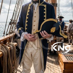 Levita de capitán de la Marina Real Británica (1795-1812) – Reproducción del uniforme de oficial naval napoleónico