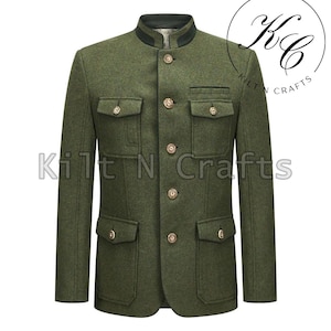 Traditional German Jacket – Bavarian Trachten Style – Authentic Oktoberfest Coat for Men