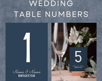 Invisible String Customizable Wedding Table Number Templates – Digital Download for Reception | Printable Canva Template