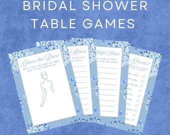 Bridal Shower Game Bundle – Guess the Dress, Advice, Date Ideas (Canva Template, Instant Download)