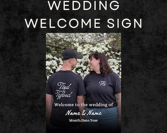 Customizable Wedding Welcome Sign Template - Editable Canva Design (Digital Download)