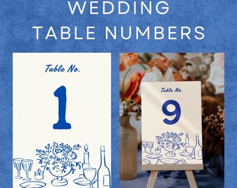 Table Talk Customizable Wedding Table Number Templates – Digital Download for Reception | Printable Canva Template