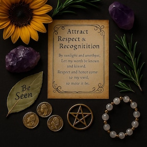 Attract Respect and Recognition Spell: Be Seen, Valued & Treated Right