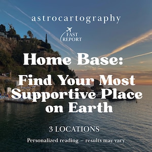 Astrocartography Astrology Reading, Relocation Report, Travel Report, Astrology Reading, Relocation Insights