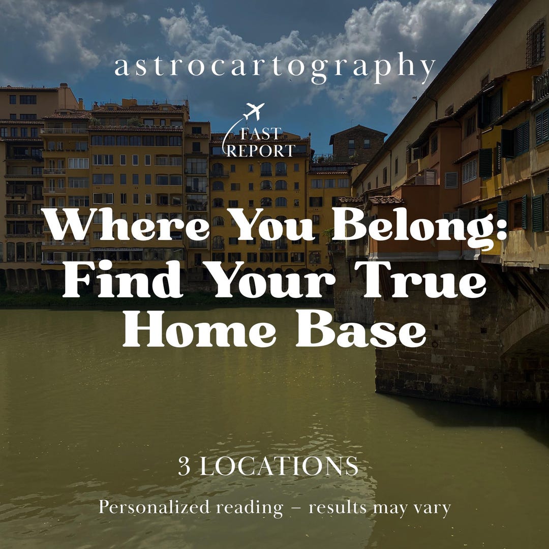 Astrocartography Relocation Reading, Long-term Life Locations ...