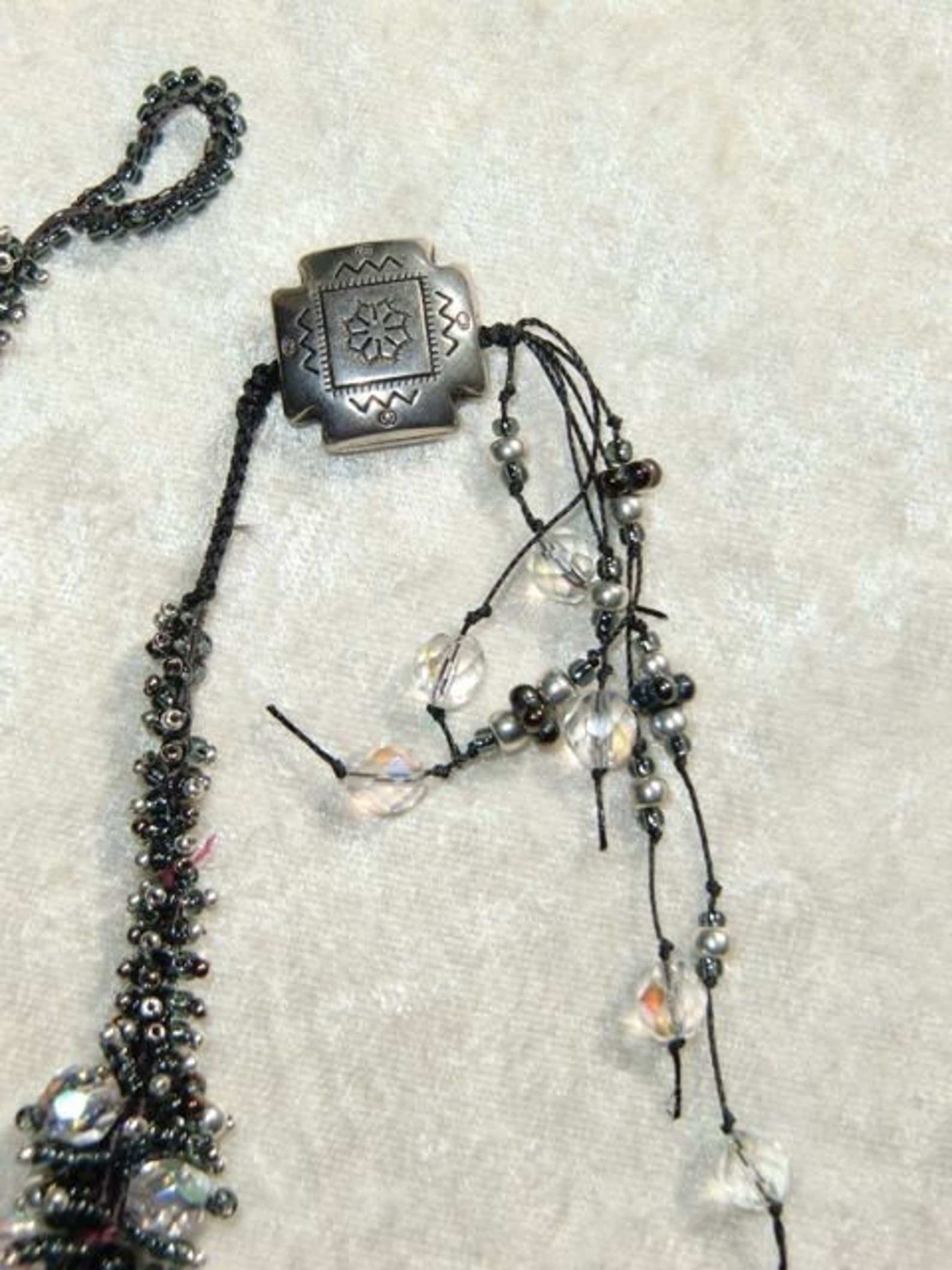 Rock Garden Floral Necklace Etsy