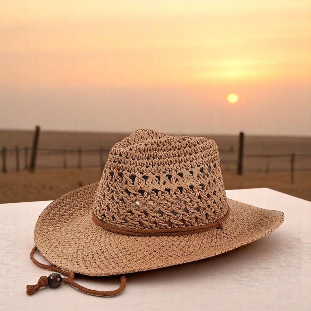 Soft Straw Hat for Men and Women, Breathable, Wide Brim  display picture 1