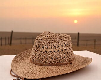 Zachte strohoed voor dames en heren, ademend, brede rand, zomerwandelhoed, zonnebrandcrème, lichtgewicht bescherming tegen de zon, perfect cadeau voor de natuur