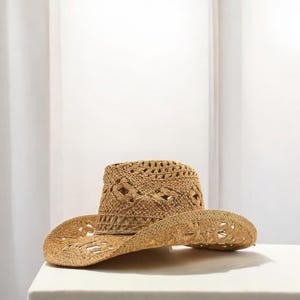 Bohemian Cowboy Hat for Women and Men | Retro Wide Brim Straw Sun Hat for Summer | Perfect Gift for Outdoor Enthusiasts
