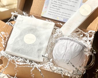 Hibiscus Tea Gift Set, Borosilicate Glass Infuser Cup