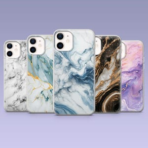 Marble Phone Case Elegant Stone Gray Marmor Cover for iPhone 16,15, 4,13,12 Samsung S25Fe,S24,S23,S22,A16,A26,A56 Pixel 9Pro,8A,7