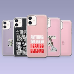 フェミニスト 携帯ケース ガールパワー 男女平等カバー iPhone 16、15、14、13、12 Samsung S25Fe、S24、S23、S22、A16、A26、A56 Pixel 9Pro、8A、7用