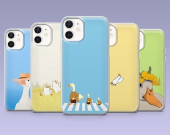 Goose Phone Case Silly Duck Funny Meme Cover for iPhone 16,15, 14,13,12 Samsung S25Fe,S24,S23,S22,A16,A26,A56 Pixel 9Pro,8A,7