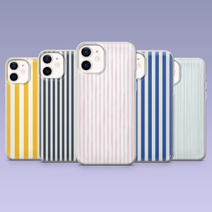 Custodia per telefono a strisce semplici, linee lineari, cover minimalista per iPhone 16,15, 4,13,12 Samsung S25Fe, S24, S23, S22, A16, A26, A56 Pixel 9Pro, 8A, 7