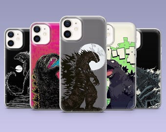 Godzilla Phone Case Kaiju Monster King Kong Cover for iPhone 16,15, 4,13,12 Samsung S25Fe,S24,S23,S22,A16,A26,A56 Pixel 9Pro,8A,7