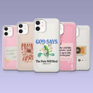 Bible Verse Phone Case Christian Scripture Cover for iPhone 16,15, 14,13,12 Samsung S25Fe,S24,S23,S22,A16,A26,A56 Pixel 9Pro,8A,7