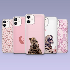 Pink Cheetah Phone Case Leopard Lover Spotty Animal Cover for iPhone 16,15, 4,13,12 Samsung S25Fe,S24,S23,S22,A16,A26,A56 Pixel 9Pro,8A,7