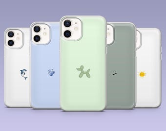Simple Aesthetic Phone Case Minimalist Cover for iPhone 16,15, 14,13,12 Samsung S25Fe,S24,S23,S22,A16,A26,A56 Pixel 9Pro,8A,7