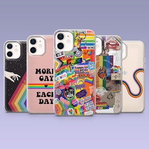 LGBTQ Lesbian Phone Case Pride Gay Rainbow Cover for iPhone 16,15, 4,13,12 Samsung S25Fe,S24,S23,S22,A16,A26,A56 Pixel 9Pro,8A,7